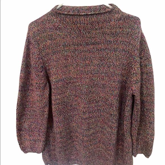 Liz Claiborne Women’s Multicolored Mock Turtle Neck Sweater - Picture 1 of 16